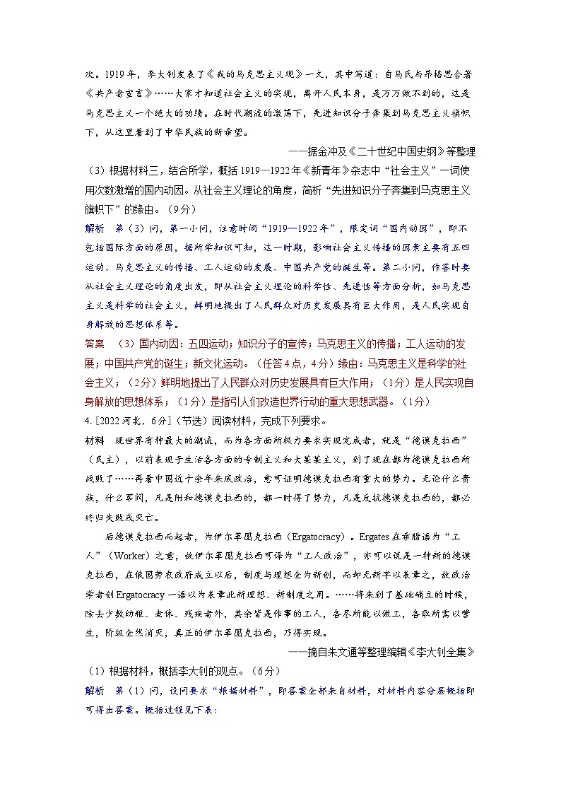 备考2024届高考历史一轮复习强化训练第七单元新民主主义革命第16讲五四运动与中国共产党的诞生第2页