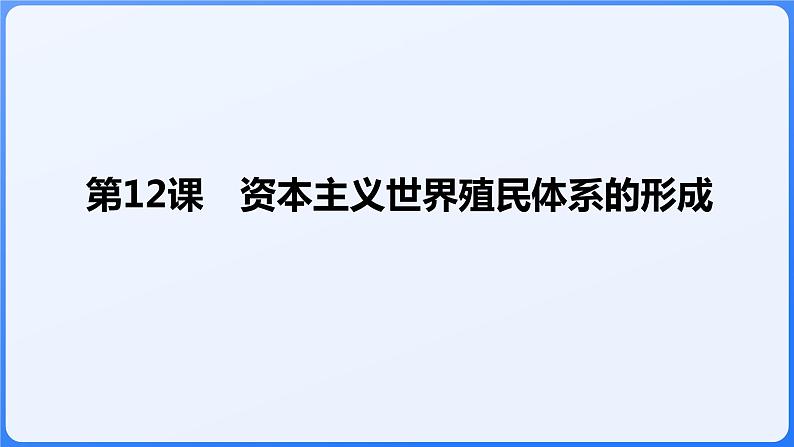 2024年统编版历史必修一中外历史纲要下同步课件 第12课第1页