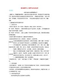 备考2024届高考历史一轮复习大题攻略综合提升七经济与社会生活