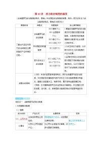 备考2024届高考历史一轮复习讲义第十四单元政治制度第40讲西方政治制度的演变