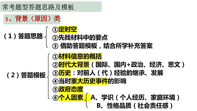 高三历史材料题解题技巧课件  2024届高考统编版历史二轮复习06