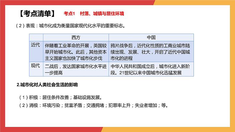 专题五  村落、城镇与居住环境 交通与社会变迁 医疗与公共卫生课件--2024届高考历史统编版二轮复习08