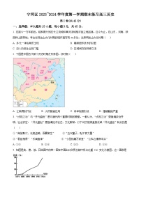 2024天津宁河区高三上学期期末练习历史含解析