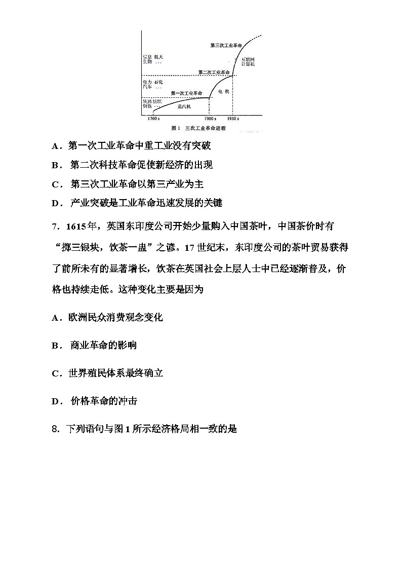 2023-2024学年山东省枣庄市滕州市第五中学高二上学期1月月考历史试题含答案03