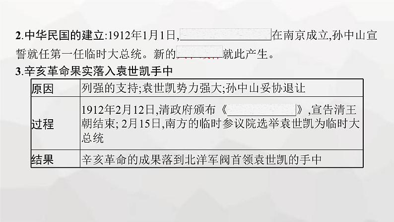 高中历史学考复习第6单元辛亥革命与中华民国的建立课件07