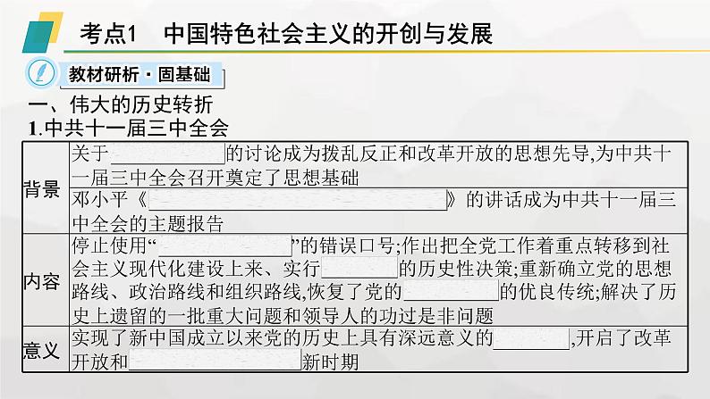 高中历史学考复习第10单元改革开放和社会主义现代化建设新时期课件第3页