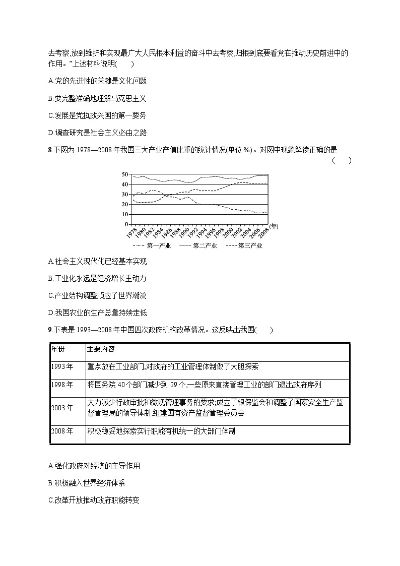 高中历史学考复习专题10练习含答案第3页