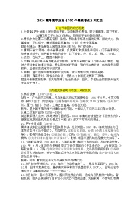 知识点 2024年高考 高中历史《100个高频考点》大汇总