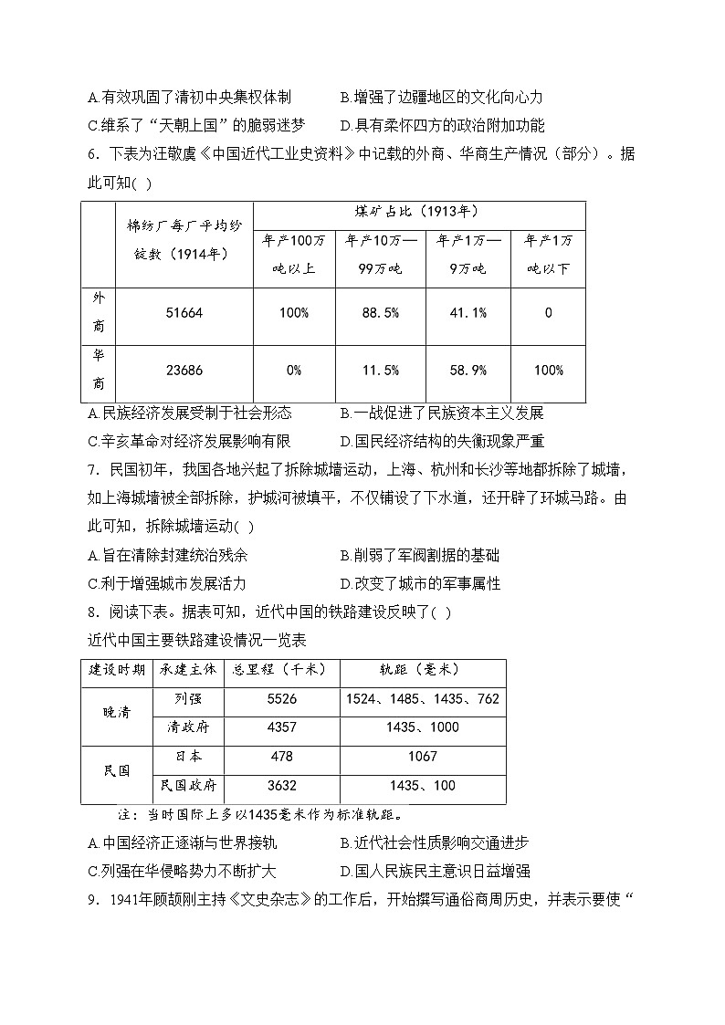 2024届高考历史考向核心卷—福建地区专用(含答案)第2页