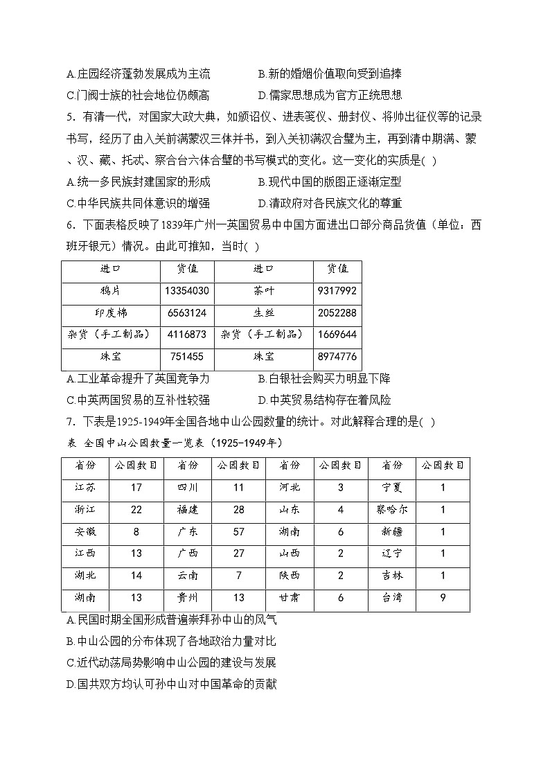 2024届高考历史考向核心卷—江苏地区专用(含答案)第2页