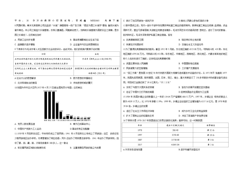 96，山西省怀仁市第一中学校2023-2024学年高一下学期第一次月考历史试题(1)02