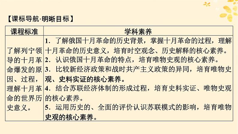 新教材同步系列2024春高中历史第七单元两次世界大战十月革命与国际秩序的演变第15课十月革命的胜利与苏联的社会主义实践课件部编版必修中外历史纲要下第2页