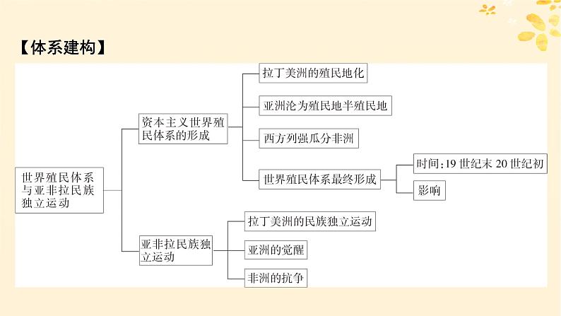 新教材同步系列2024春高中历史第六单元世界殖民体系与亚非拉民族独立运动单元总结提升课件部编版必修中外历史纲要下02