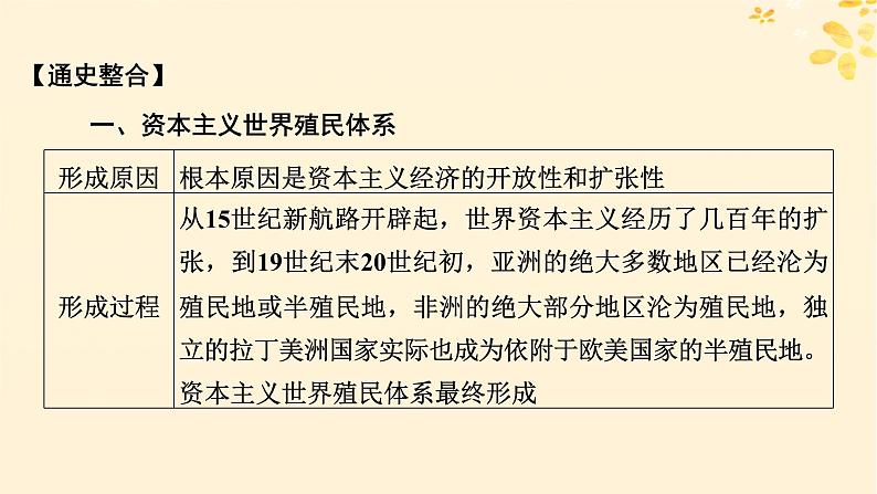 新教材同步系列2024春高中历史第六单元世界殖民体系与亚非拉民族独立运动单元总结提升课件部编版必修中外历史纲要下03