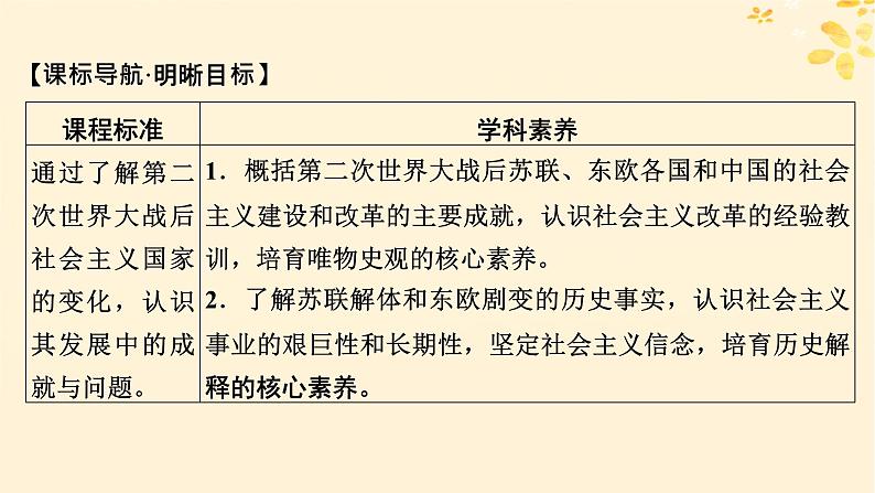 2024春高中历史第八单元20世纪下半叶世界的新变化第20课社会主义国家的发展与变化课件（部编版必修中外历史纲要下）02