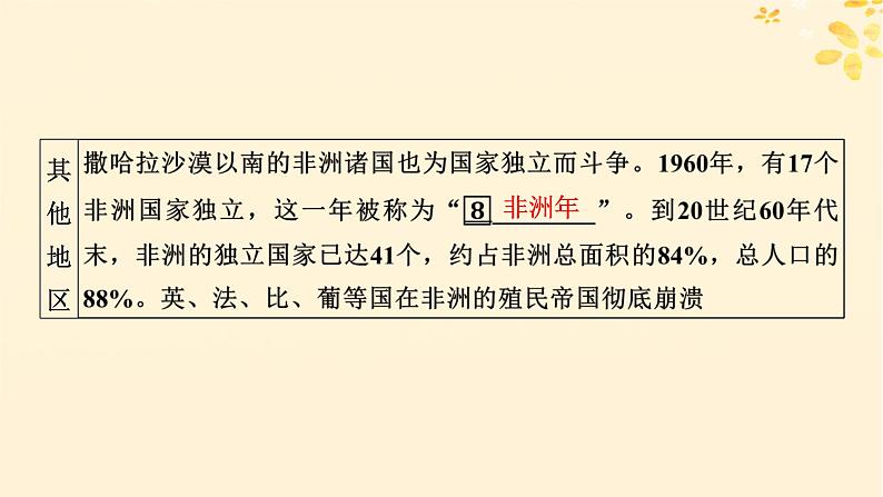 2024春高中历史第八单元20世纪下半叶世界的新变化第21课世界殖民体系的瓦解与新兴国家的发展课件（部编版必修中外历史纲要下）07