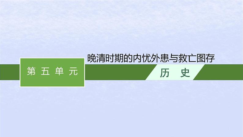 2024高考历史基础知识综合复习第5单元晚清时期的内忧外患与救亡图存课件01