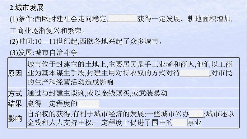 2024高考历史基础知识综合复习第13单元中古时期的世界课件08