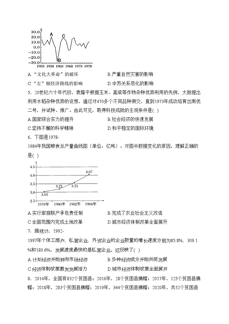 四川省南充市重点中学2022-2023学年高一下学期3月月考历史试卷(含答案)02