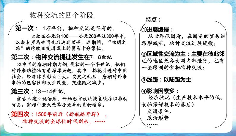 人教部编版高中历史选择性必修二  2.《新航路开辟后的食物物种交流》课件04