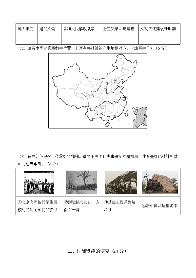 2024年高考历史考前信息必刷卷01（上海专用）（考试版）第2页
