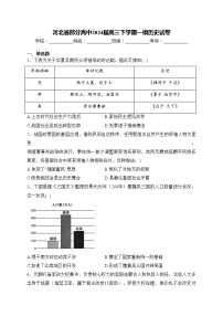 河北省部分高中2024届高三下学期一模历史试卷(含答案)