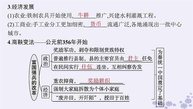 备战2025届高考历史一轮总复习第1单元从中华文明起源到秦汉统一多民族封建国家的建立与巩固第2讲诸侯纷争与变法运动课件06