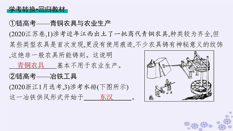 备战2025届高考历史一轮总复习第17单元食物生产工具与劳作方式第53讲生产工具与劳作方式课件07