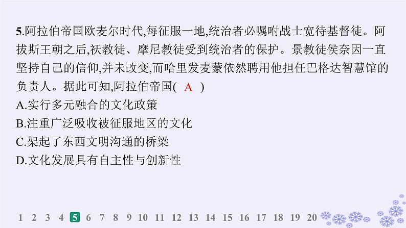 备战2025届高考历史一轮总复习世界古代近代史阶段检测课件08