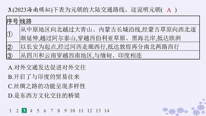 备战2025届高考历史一轮总复习第19单元交通医疗与公共卫生课时练第56讲交通与社会变迁课件06