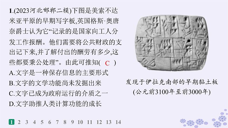 备战2025届高考历史一轮总复习第20单元多样的世界文化课时练第59讲丰富多样的世界文化课件第2页