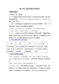 第三单元 商业贸易与日常生活——2024届高考历史二轮复习选择性必修2教材重难与思维训练 学案（含解析）