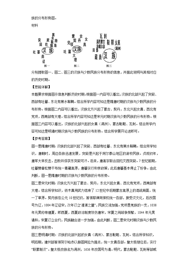 题型11“对号入座证明”类设问-2024年高考历史答题技巧与模板构建学案（含解析）第3页