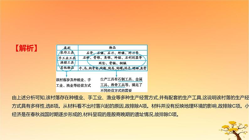 2025版高考历史一轮复习新题精练专题一从中华文明起源到秦汉统一多民族封建国家的建立与巩固考点1中华文明的起源与早期国家能力提升课件07