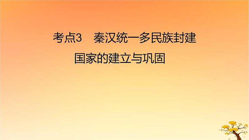 2025版高考历史一轮复习新题精练专题一从中华文明起源到秦汉统一多民族封建国家的建立与巩固考点3秦汉统一多民族封建国家的建立与巩固能力提升课件01