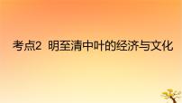 2025版高考历史一轮复习新题精练专题四明清中国版图的奠定与面临的挑战考点2明至清中叶的经济与文化能力提升课件