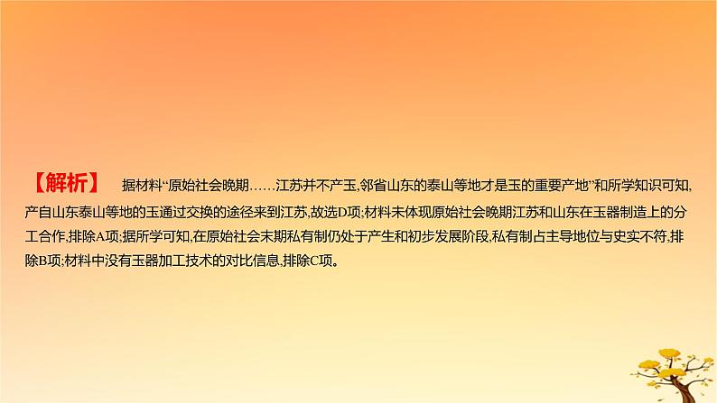 2025版高考历史一轮复习新题精练专题十四经济与社会生活考点3商业贸易与日常生活能力提升课件03