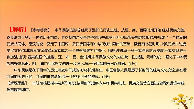 2025版高考历史一轮复习新题精练专题十三国家制度与社会治理考点4民族关系与国家关系能力提升课件04