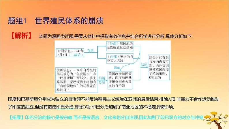 2025版高考历史一轮复习新题精练专题十二20世纪下半叶世界的新变化和当代世界发展的特点与主要趋势考点4当代世界发展的特点与主要趋势基础知识课件05