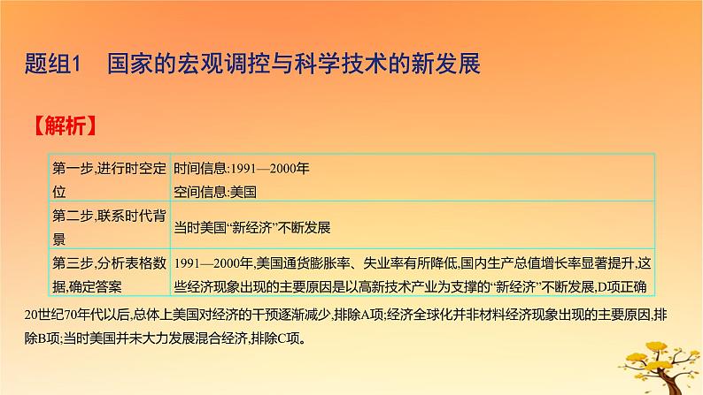 2025版高考历史一轮复习新题精练专题十二20世纪下半叶世界的新变化和当代世界发展的特点与主要趋势考点2资本主义国家与社会主义国家的发展与变化基础知识课件07