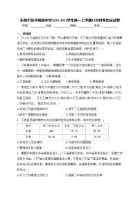 东莞市东华高级中学2023-2024学年高一上学期12月月考历史试卷(含答案)