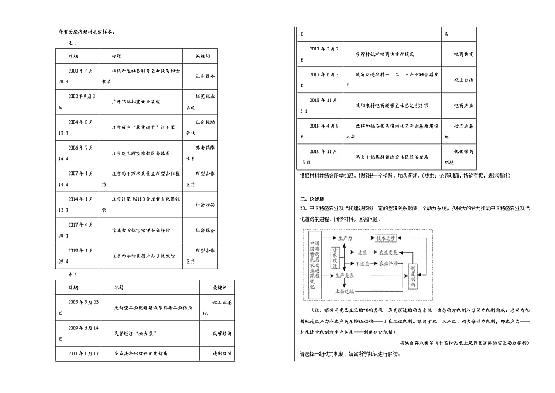 第十单元 改革开放与现代化建设新时期测试卷（含解析）--2024届高三统编版（2019）必修中外历史纲要上二轮复习03