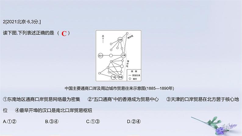 2025版高考历史一轮复习真题精练专题五晚清至民国初期的内忧外患与救亡图存第9练两次鸦片战争与列强侵略的加剧课件04