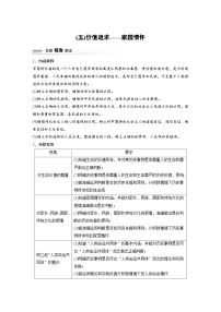 2024高考历史二轮复习命题研析　解银线——新高考“学科素养”　(五)价值追求——家国情怀 学案（含答案）