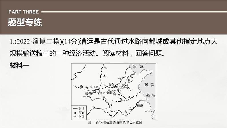 高考历史题型专练　训练17　主观题之地图表格类课件PPT第4页