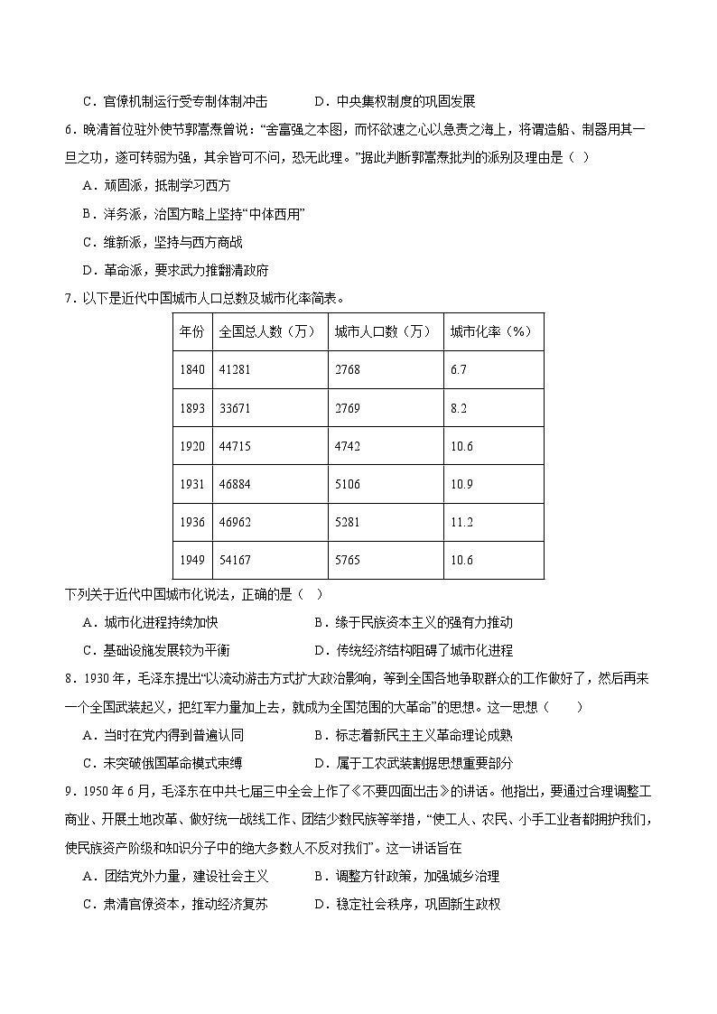 备战2024年高考历史模拟卷（辽宁专用）05（解析版）02