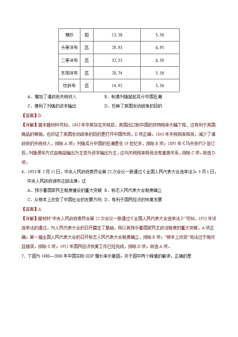 2024年高考第二次模拟考试：历史（浙江卷）（解析版）第3页