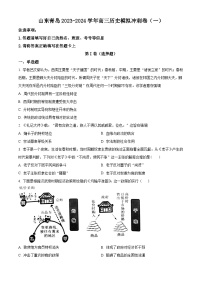 山东省青岛市2024届高三下学期模拟冲刺（一）历史试题（原卷版+解析版）