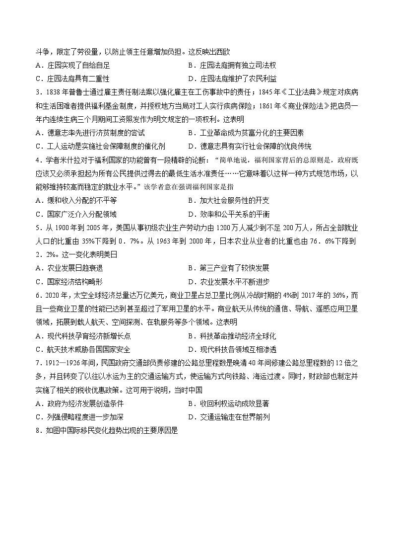 专题十六 世界现代史：选择性必修（贯通部分）（原卷版）第2页