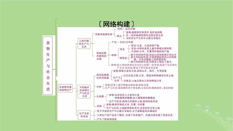 2025版高考历史一轮总复习选择性必修2第20单元食物生产与社会生活单元总结课件第2页